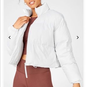NWT Fabletics cropped puffer jacket